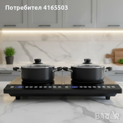 Двоен индукционен котлон Home Star HS-IND2002, снимка 4 - Котлони - 53041171