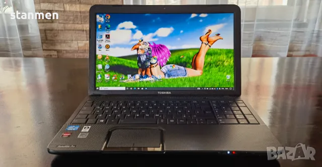 Продавам Toshiba Satellite Pro C850/мат15.6сКам/4x2.6GhzThr/ssd240gb/8gb/HD7610/3чБат/DVDrw/Профилак, снимка 2 - Лаптопи за дома - 48139011