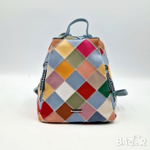 Модерна цветна дамска раница от еко материал, снимка 12 - Раници - 52137992