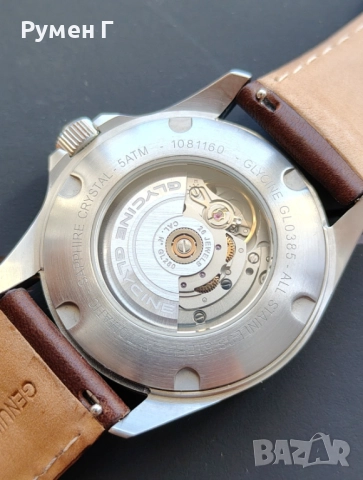 Swiss Glycine Combat classic moonphase, automatic, перфектен, бартер, снимка 4 - Мъжки - 51800241