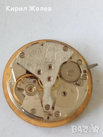 Механизъм с циферблат от стар ръчен часовник 52118, снимка 4 - Мъжки - 52253934