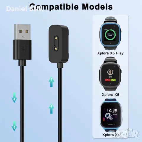 Зарядно за смарт часовник със сим карта Smartwatch Xplora X5/4, снимка 2 - Смарт часовници - 49720129