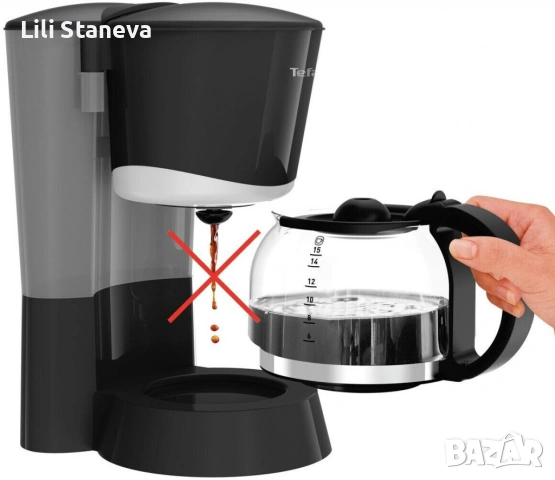 Кафемашина Tefal, 1.25 литра, 730-870 W. , снимка 5 - Кафемашини - 53383756