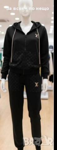 Louis Vuitton Дамски Черен Спортен Комплект🔝Дамски Спортен Екип Луис Витон Код S6, снимка 7 - Спортни екипи - 52393309