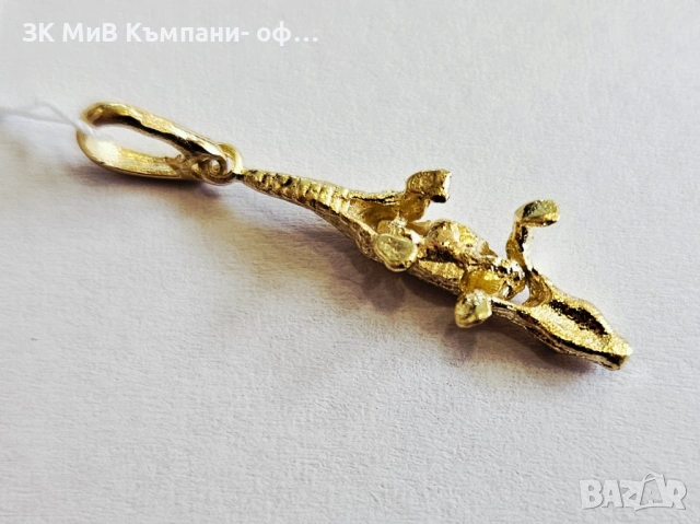 Златна висулка (Печат 583) 1.64гр 01928-26, снимка 4 - Колиета, медальони, синджири - 54196489