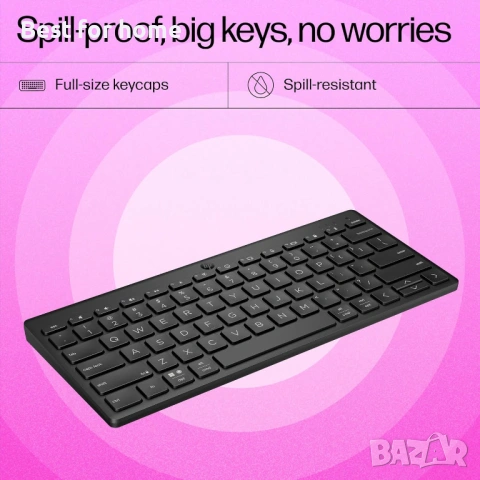  Bluetooth, безжична клавиатура HP 350 за множество устройства, снимка 4 - Клавиатури и мишки - 53559897