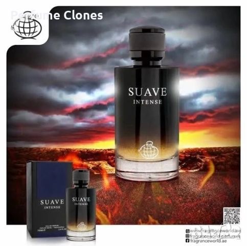 Мъжки Парфюм◇ Suave Intense ◇ Fragrance World EDP 100ml * Вдъхновен от DIOR SAUVAGE ELIXIR 
