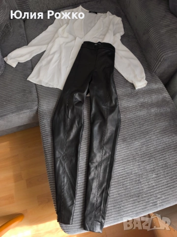 клинове с имитация на кожа, zara, снимка 2 - Клинове - 53988777