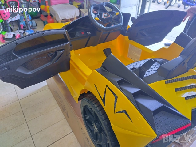 LAMBO Акумулаторна кола CORDOBA жълт, снимка 10 - Коли, камиони, мотори, писти - 53849125