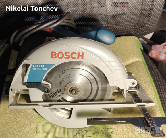 Ръчен циркуляр BOSCH GKS 190 Professional, 1400 W, 190 мм, 5500 об./мин. с диск