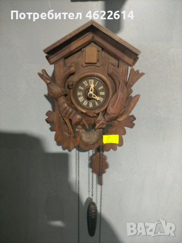 СТЕНЕН ЧАСОВНИК С КУКУВИЦА РАБОТЕЩ В ОТЛИЧНО СЪСТОЯНИЕ 