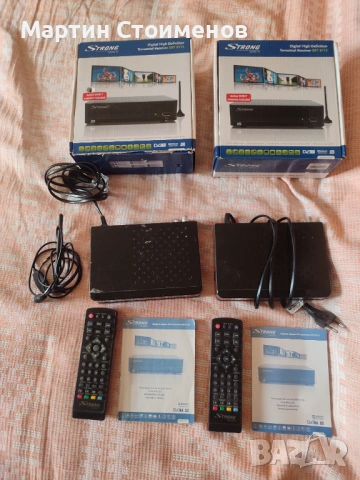 2 бр. Цифров декодер / приемник Strong SRT 8113 за ефирна телевизия