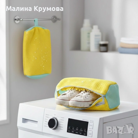 Торбичка за пране на обувки от микрофибър