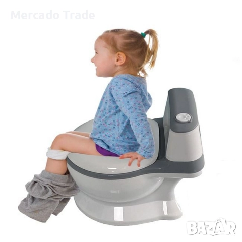 Обучително гърне за деца Mercado Trade, Със звук, Бял, снимка 2 - Пелени, памперси - 52446824