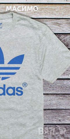 Унисекс тениска Adidas,маркова тениска адидас в сиво, снимка 2 - Тениски - 45147722