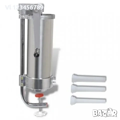 Вертикална пълначка за месо, кайма, наденици, луканки 3 кг, снимка 3 - Месомелачки - 53909806