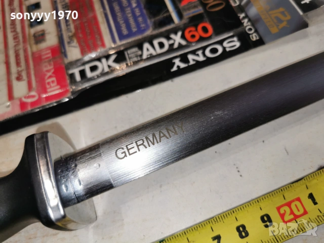GERMANY-МАСАТ С ЧЕРНА ДРЪЖКА 2302261311, снимка 7 - Ножове - 53591907