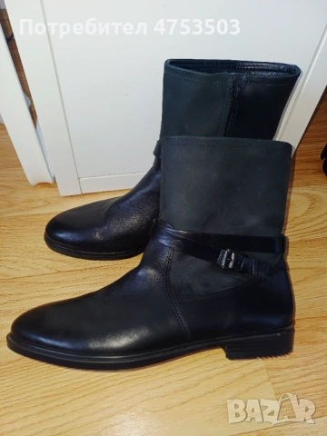 Ecco боти естествена кожа  39, снимка 2 - Дамски боти - 53757005
