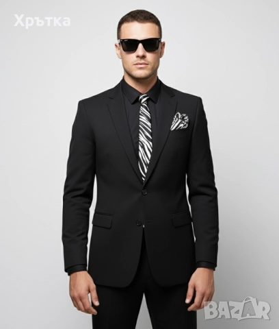 Versace x H&M - Оригинално мъжко сако размер 46 / S, снимка 3 - Сака - 51611658