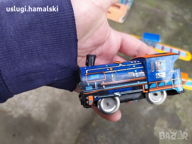 Стари ламаринени играчки/влакчета, снимка 5 - Антикварни и старинни предмети - 52574401