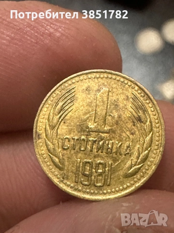 Една стотинка от 1981 година 