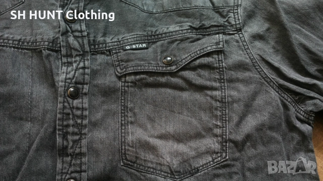 G-Star TAILOR Vintage Shirt размер M мъжа дънкова риза 21-59, снимка 4 - Ризи - 52730177