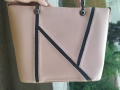 Нова дамска чанта розова чанта кожена чанта , снимка 4