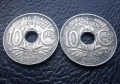 Стара монета 10 сантима 1935 г. и 1936 г.Франция - красиви !, снимка 4