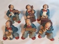 колекция фигури на клоуни музиканти Gilde 33/2, снимка 1