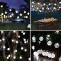 Соларни градински светлини: 50 LED, 8 режима, водоустойчиви, за декорация., снимка 2