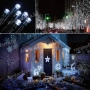 Коледни лампички 50м. с 250 Led диода в студена бяла светлина, снимка 7