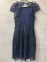 Рокля синя официална дантела XS-S, снимка 7