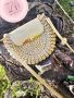 Ръчно плетена дамска чанта модел Орео, снимка 1 - Чанти - 45173606