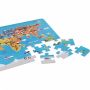 Детски дървен пъзел - карта на света (004), снимка 1 - Игри и пъзели - 45339784