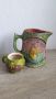 Стара троянска керамична кана и чаша, снимка 1 - Антикварни и старинни предмети - 45155465