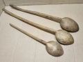 Комплект Стари Ръчно Изработени Дървени Лъжици, Стара Ръчно Изработена Дървена Лъжица. / НОМЕР 1597., снимка 5