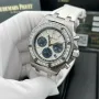 Audemars Piguet Royal Oak Offshore Chronograph 37mm White-Blue Diamond Дамски Различни Варианти, снимка 3