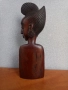 Африканска Ръчно Изработена Дървена Статуетка от Червено Дърво 1994 г. Того, снимка 6