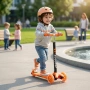 НОВА Детска тротинетка 21st Scooter със светещи колела, сгъваема, до 50кг различни цветове, снимка 3