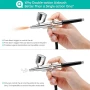 Airbrush Mini Compressor Kit, Комплект аерограф с дюза 0.2, 0.3 и 0.5 mm, снимка 2