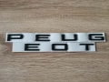 черен надпис Peugeot нов стил голям размер, снимка 1