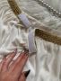 Бяла плажна пола със златни бродерии, снимка 4