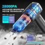 Нова Мини прахосмукачка 28000Pa за кола/дом, 9 накрайника, HEPA филтър, снимка 2