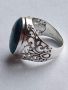 Красив сребърен пръстен с Тюркоаз , снимка 4