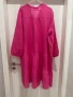Рокля лен в розово М, снимка 3