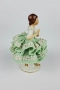 Порцеланова балерина със зелена рокля - Sandizell, Dresden, снимка 2