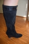 Чисто нови дамски кожени ботуши от Италия, велур, снимка 9