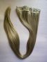 ТОП!! 40 инча ( 101 см ) златно руса треса за коса с 5 клипси, снимка 2