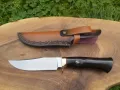 Ловен нож с кожена кания,три слоя стомана LN402, снимка 2