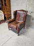 Кресло в стил Честърфийлд (естествена кожа), снимка 4